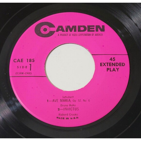 Richard Crooks Song Of Faith EP 45 RPM Vinyl RCA Camden VG+/M- Religious 60s? - Picture 3 of 4